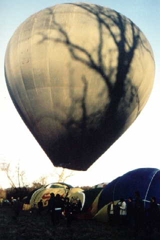 Hot air balloon - Green Ice II