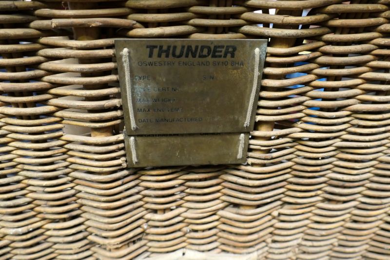  Image of the basket brass plaque.
