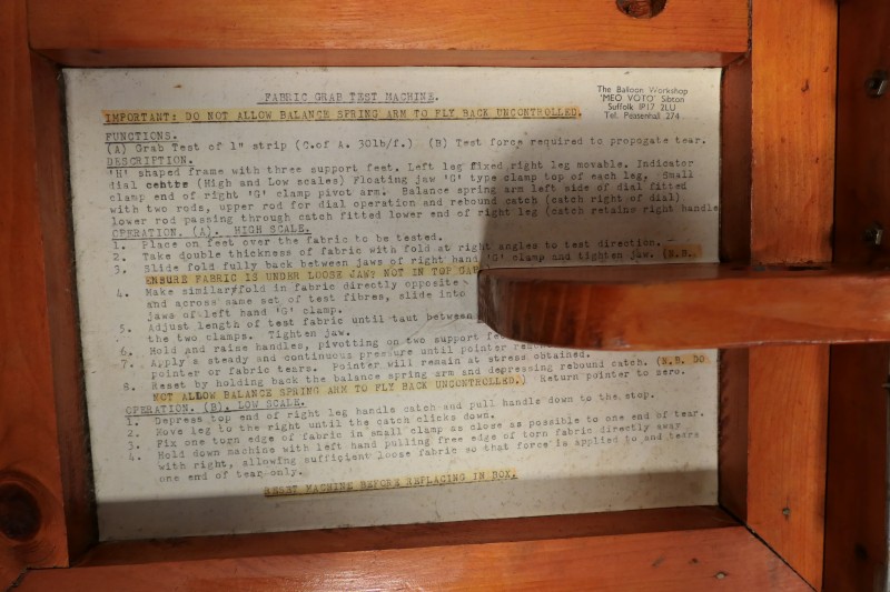 Close up image of the instruction sheet stuck in the box.