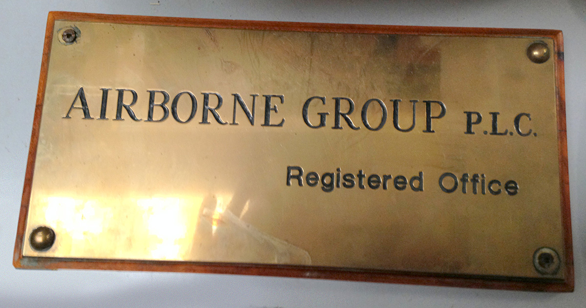 Airbourne Group Company Plaque