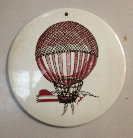 1st Cross Channel Balloon Flight Commemorative China Disk